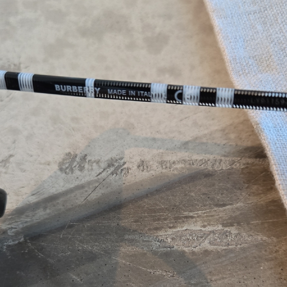 Burberry Black and White Checkered Eyewear - Picture 3 of 15